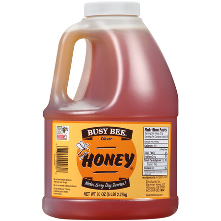 BUSY BEE Busy Bee Clover Honey Jug 80 oz., PK6 BB1010